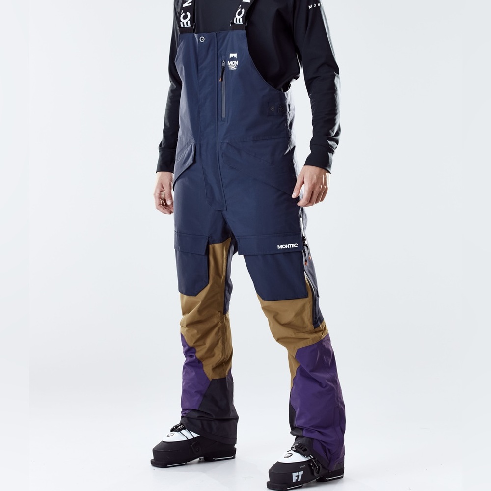 Mens Montec Color-block Bibs Small